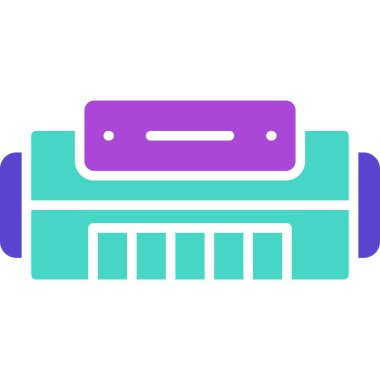 - Makine. Web simgesi basit illüstrasyon