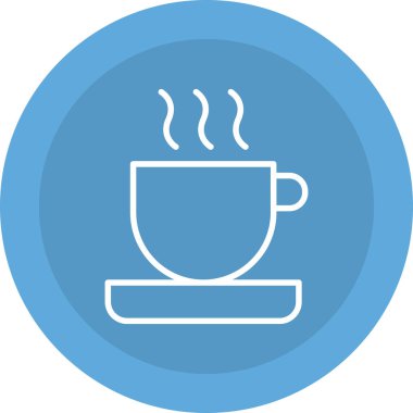 Kahve fincanı ikonu. vektör illüstrasyonu