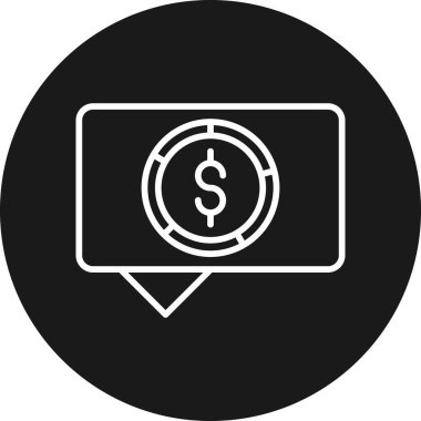 Dolar simgesi vektör illüstrasyonu