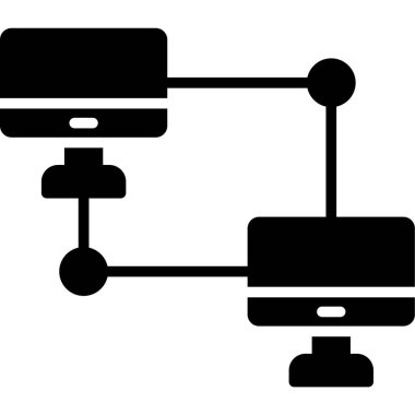 Veri Merkezi simgesini, vektör çizim