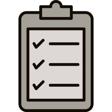 Liste. Web simgesi basit illüstrasyon