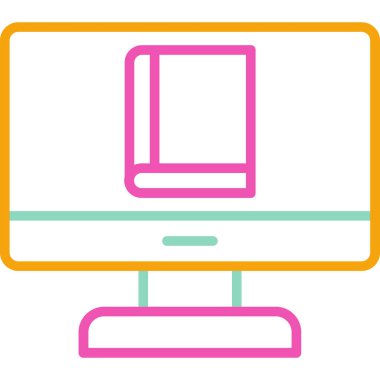 Bilgisayar simgesi. Basit resimleme