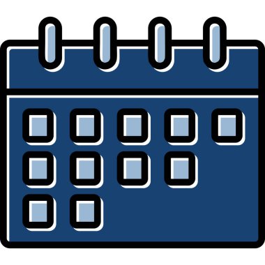 Takvim. Web simgesi basit illüstrasyon