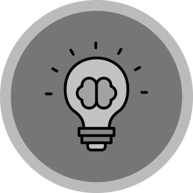 Moda Biçimli Ampul Simgesi İzole Arkaplan