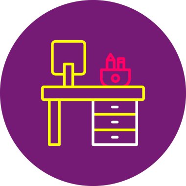 Mobilya simgesinin vektör illüstrasyonu