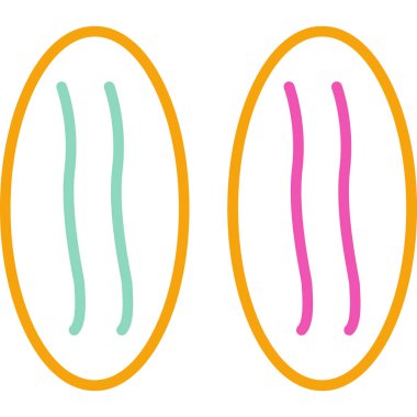 Renkli paskalya yumurtalarının vektör çizimi