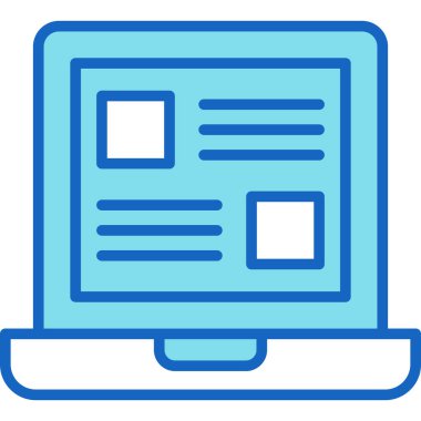 Bilgisayar. Web simgesi basit tasarım