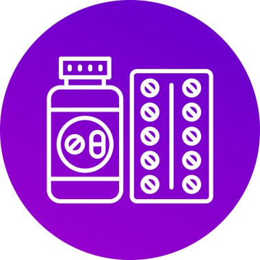 Bir benzin istasyonu simgesinin vektör illüstrasyonu