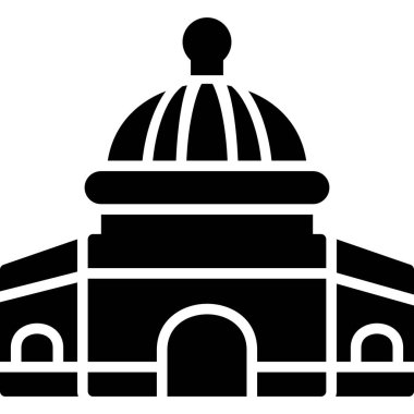 Bina simgesi. Web için vektör simge oluşturma basit örnek