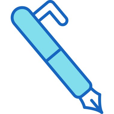 Kalem. Web simgesi basit illüstrasyon