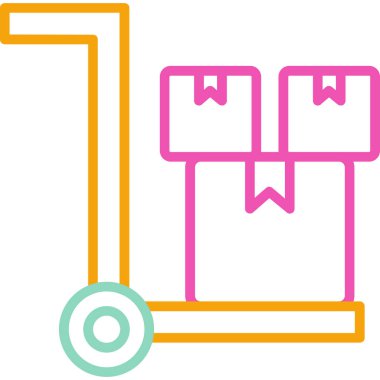 Tramvay Simgesi vektör çizimi