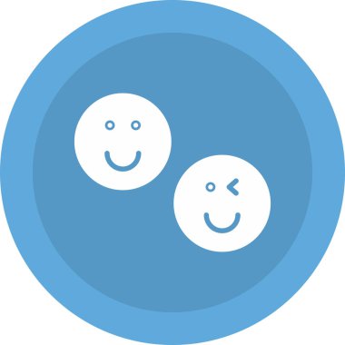 Gülümse ikon vektör illüstrasyonu