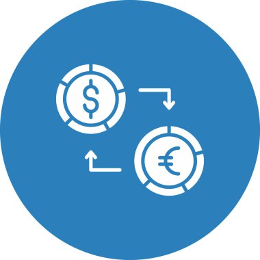 İş ve finans simgesi dolarının vektör illüstrasyonu