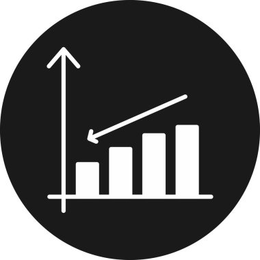 grafik simgesinin vektör illüstrasyonu