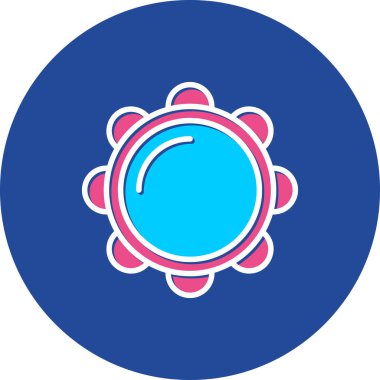 Virüs ikonu vektör illüstrasyonu