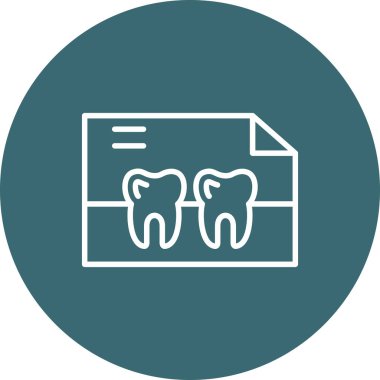 Diş simgesi vektör illüstrasyonu