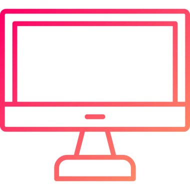 Bilgisayar. Web simgesi basit illüstrasyon