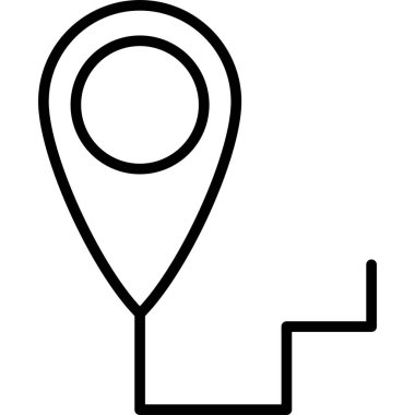 harita pin simgesi, vektör illüstrasyonu