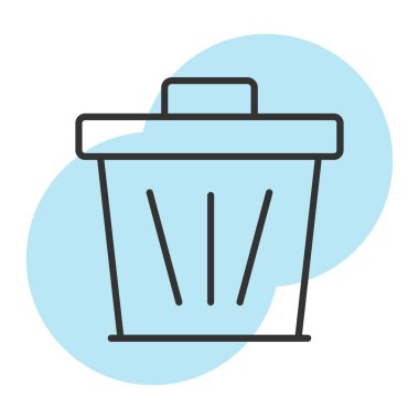 Bin simge vektör illüstrasyonu