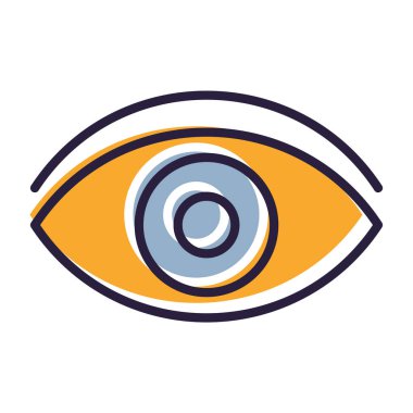 Göz simgesi vektör illüstrasyonu