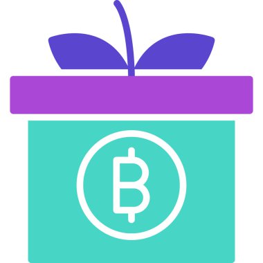 bitcoin. Web simgesi basit illüstrasyon