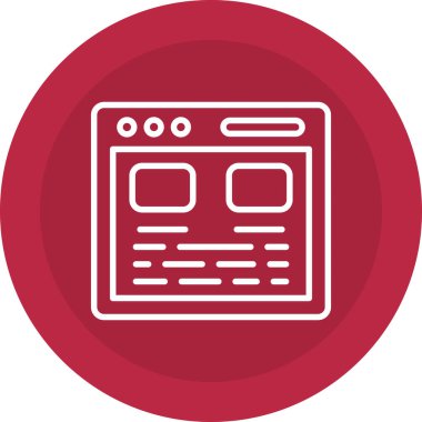 Bilgisayar. Web simgesi vektör illüstrasyonu