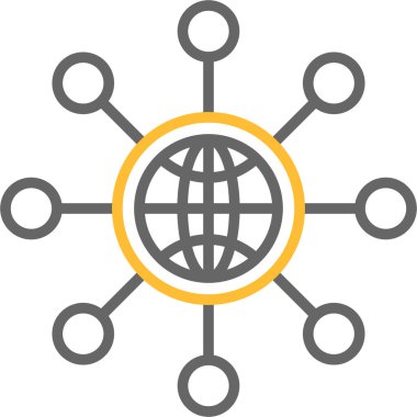 genel ağ vektör simgesi