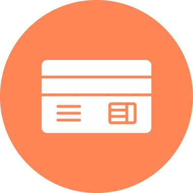 Kredi kartı simgesinin vektör çizimi