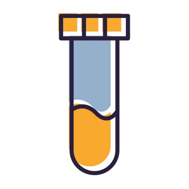 Tüp simgesi. Ağ için sıvı vektör simgelerinin özet çizimi