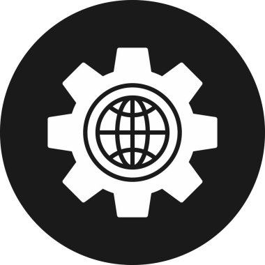 Küresel simge vektör illüstrasyonu