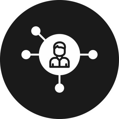 ağ bağlantı simgesi. Web için ağ bağlantı vektör simgesinin basit illüstrasyonu