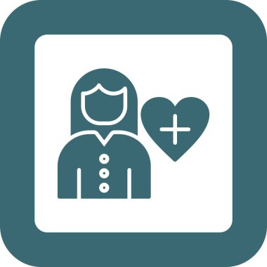 kadın simge vektör illüstrasyonu