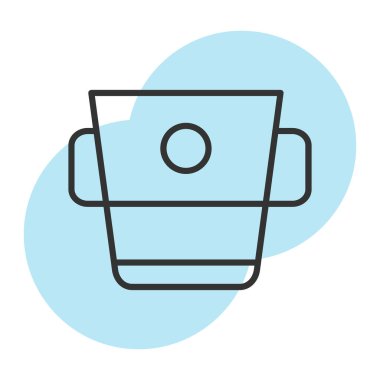 çay Kupası vektör satırı simgesi, işaret, resimde beyaz arka planda, düzenlenebilir vuruş