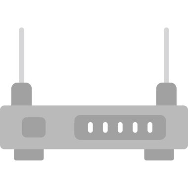 Wifi Yönlendirici Basit Vektör Simgesi İllüstrasyonu