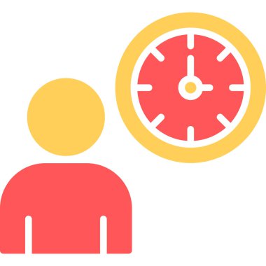 Zaman yönetimi simgesi vektör illüstrasyonu