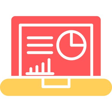 veri analiz ikonu vektörü. İnce çizgi işareti. izole edilmiş sınır sembolü çizimi