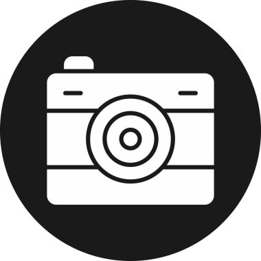 kamera simgesi vektör illüstrasyonu