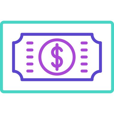 Para vektörü simgesi modern basit vektör illüstrasyonu