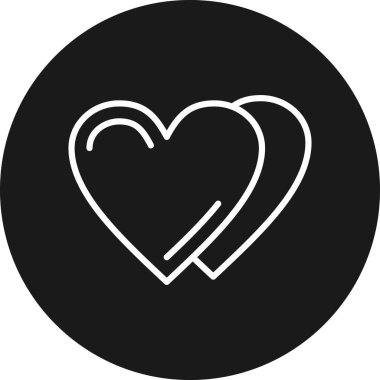 Kalp simgesinin vektör illüstrasyonu