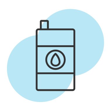 Pil simgesinin vektör illüstrasyonu