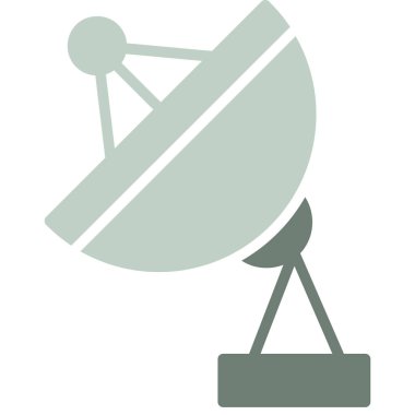 uydu anten simgesi, vektör illüstrasyonu