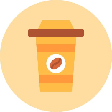 kahve fincanı simgesi, vektör illüstrasyonu