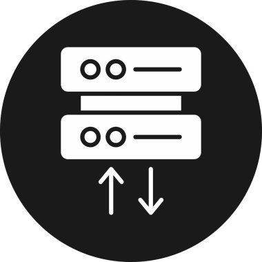 Sunucu Düz Vektör Simgesi