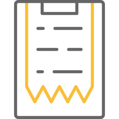 belge simgesi vektör illüstrasyonu