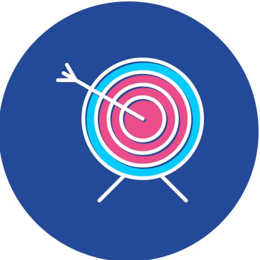 Benzersiz hedef vektör simgesi