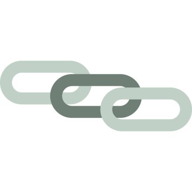 Zincir Basit Vektör Simgesi İllüstrasyonu