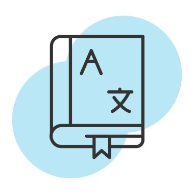 kitap simgesi vektör illüstrasyonu