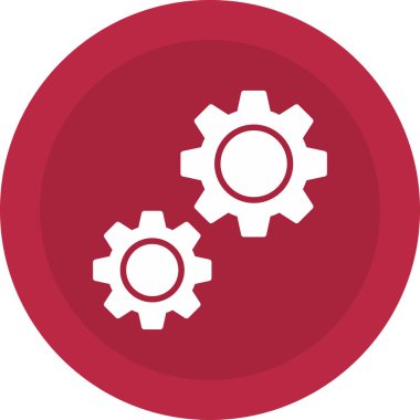 dişli simgesi, vektör çizimi