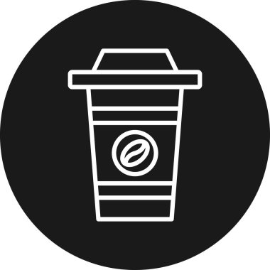 kahve ikonu vektör illüstrasyonu