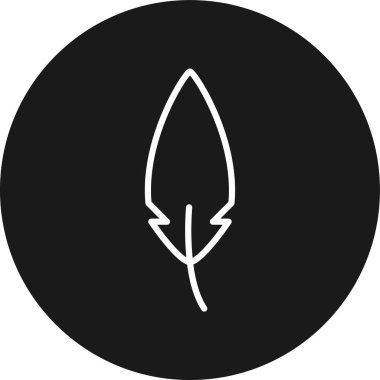 Yaprak ikonu vektör illüstrasyonu